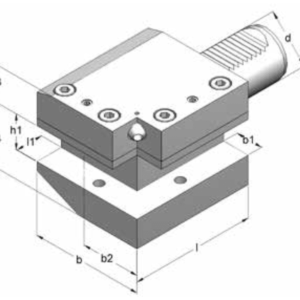 Изображение товара - Радиально – осевой держатель инструмента правый B1/C1-40x25x100