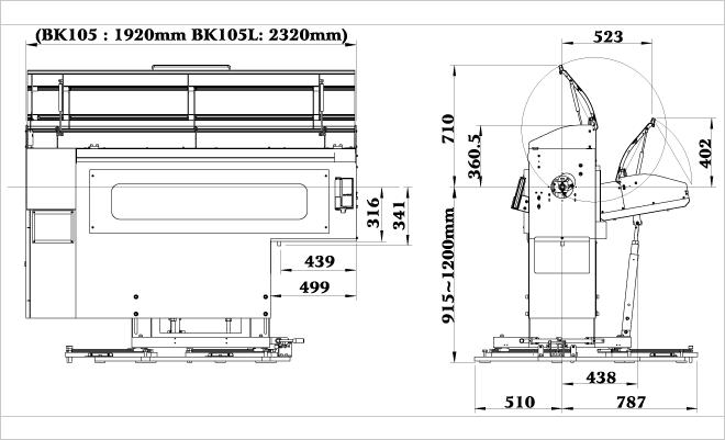 Изображение товара - Автомат подачи прутка BK-105L 1.6 м