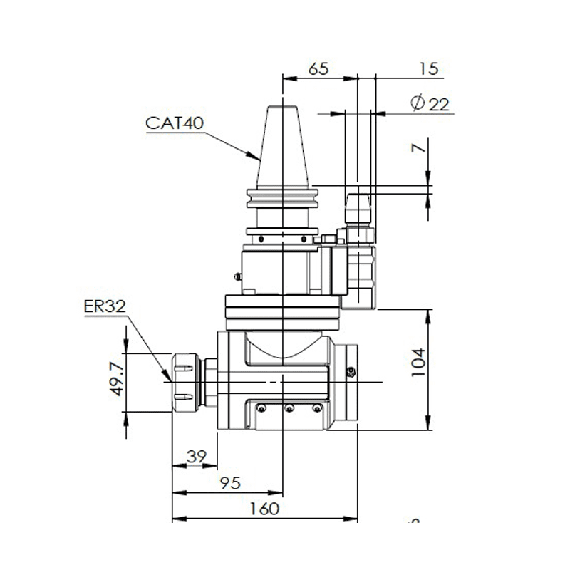 Изображение товара - Стандартные угловые головки 90°-A32-CAT50