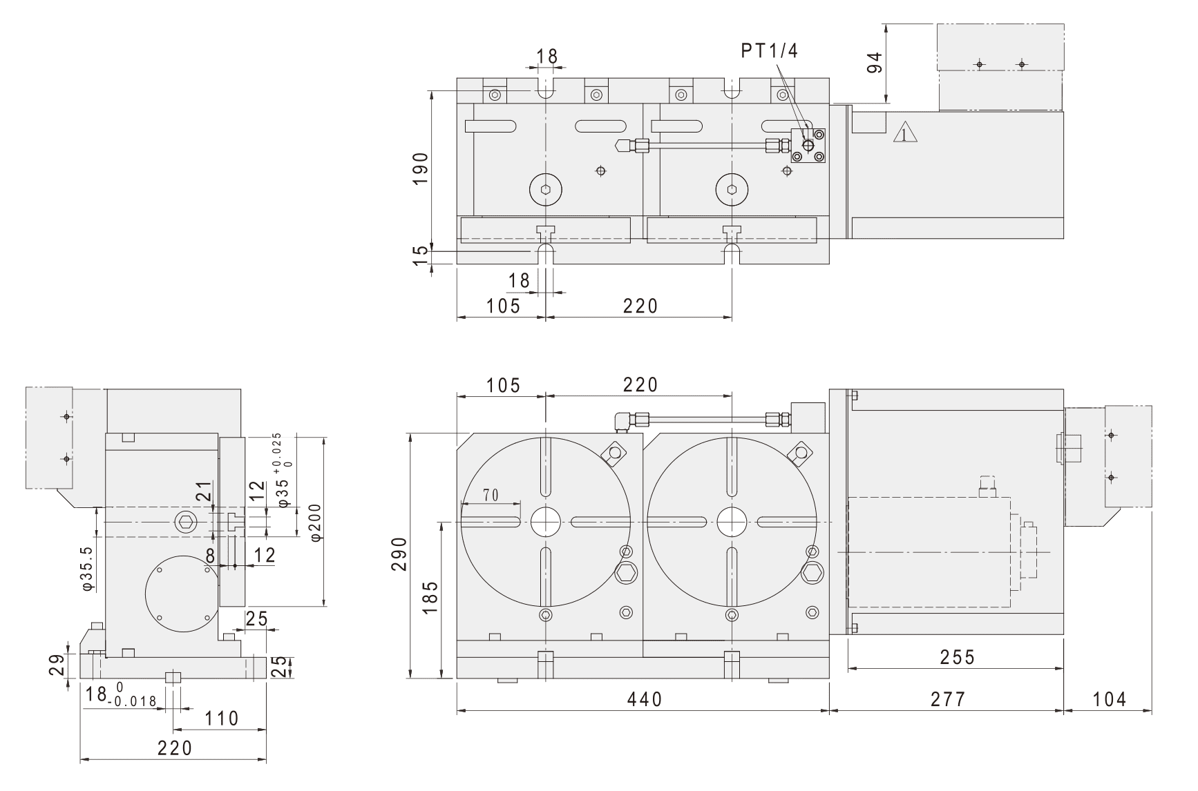 Изображение товара - Многошпиндельный стол c ЧПУ GSA CNC-200R-2W(3W)(4W)