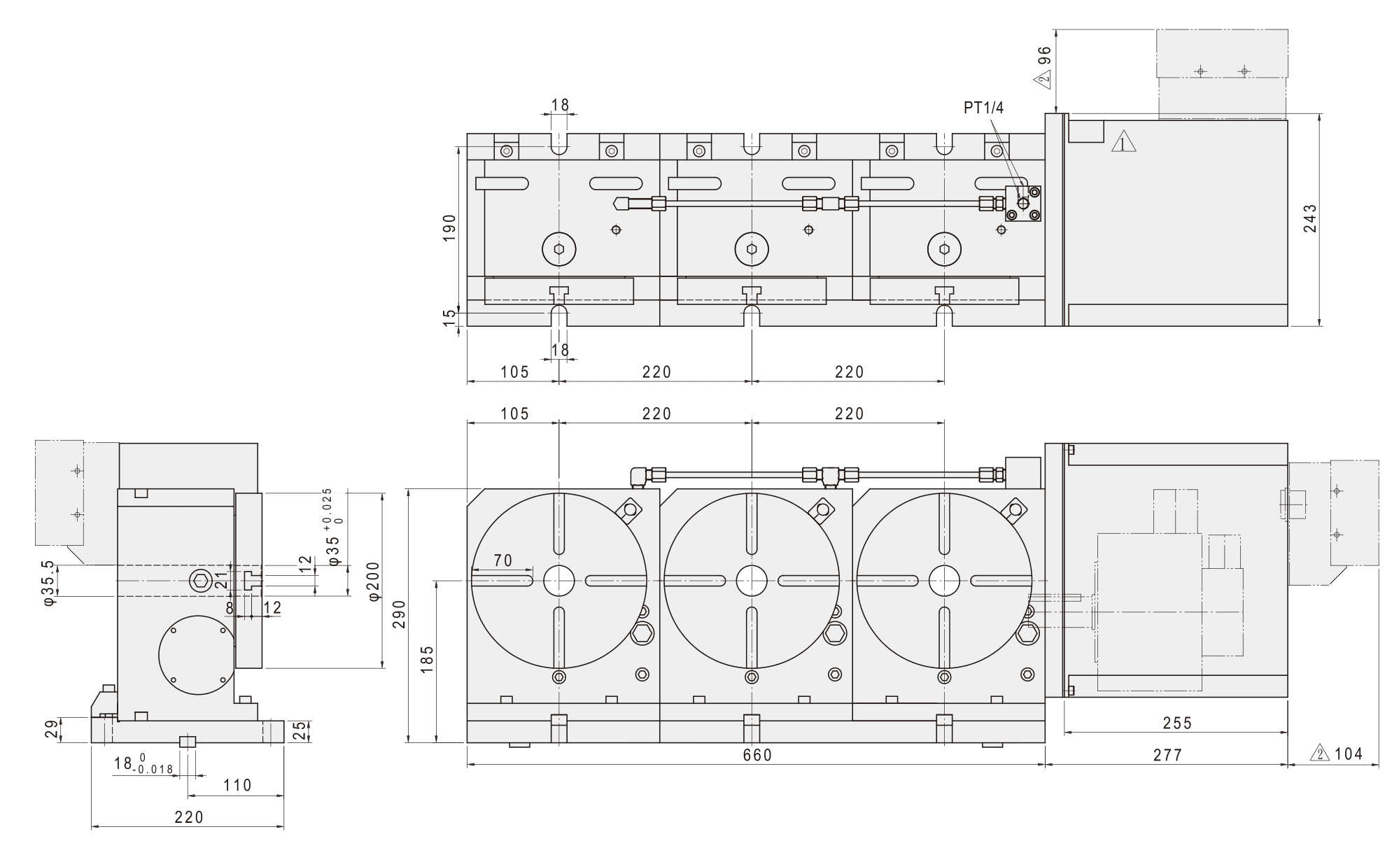 Изображение товара - Многошпиндельный стол c ЧПУ GSA CNC-200R-2W(3W)(4W)