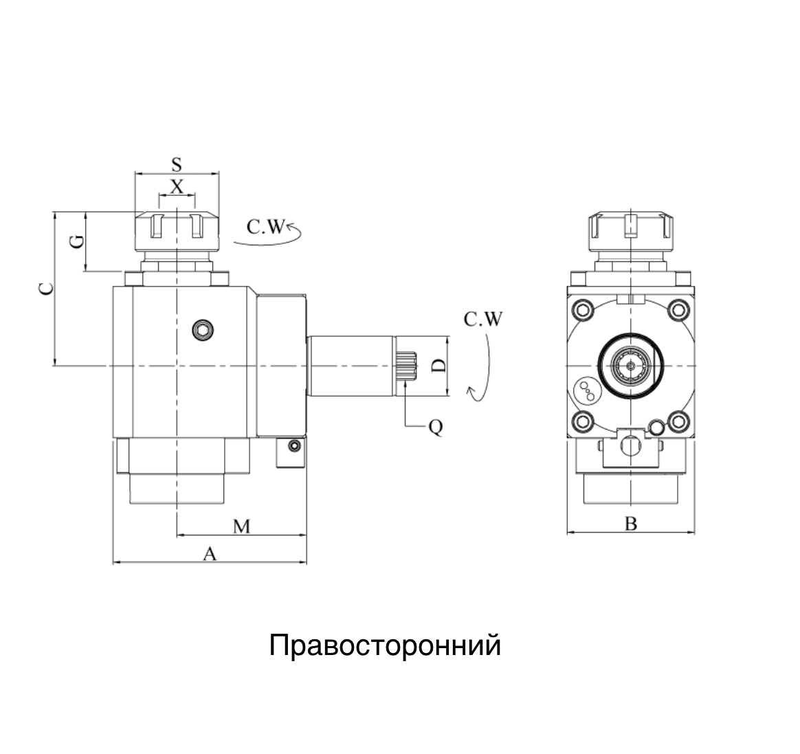 VDI30-ER32 Радиальный сверлильно-фрезерный приводной блок CWNFL3054822585