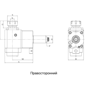 Изображение товара - VDI30-ER25 Радиальный сверлильно-фрезерный приводной блок CWNFR3054802585