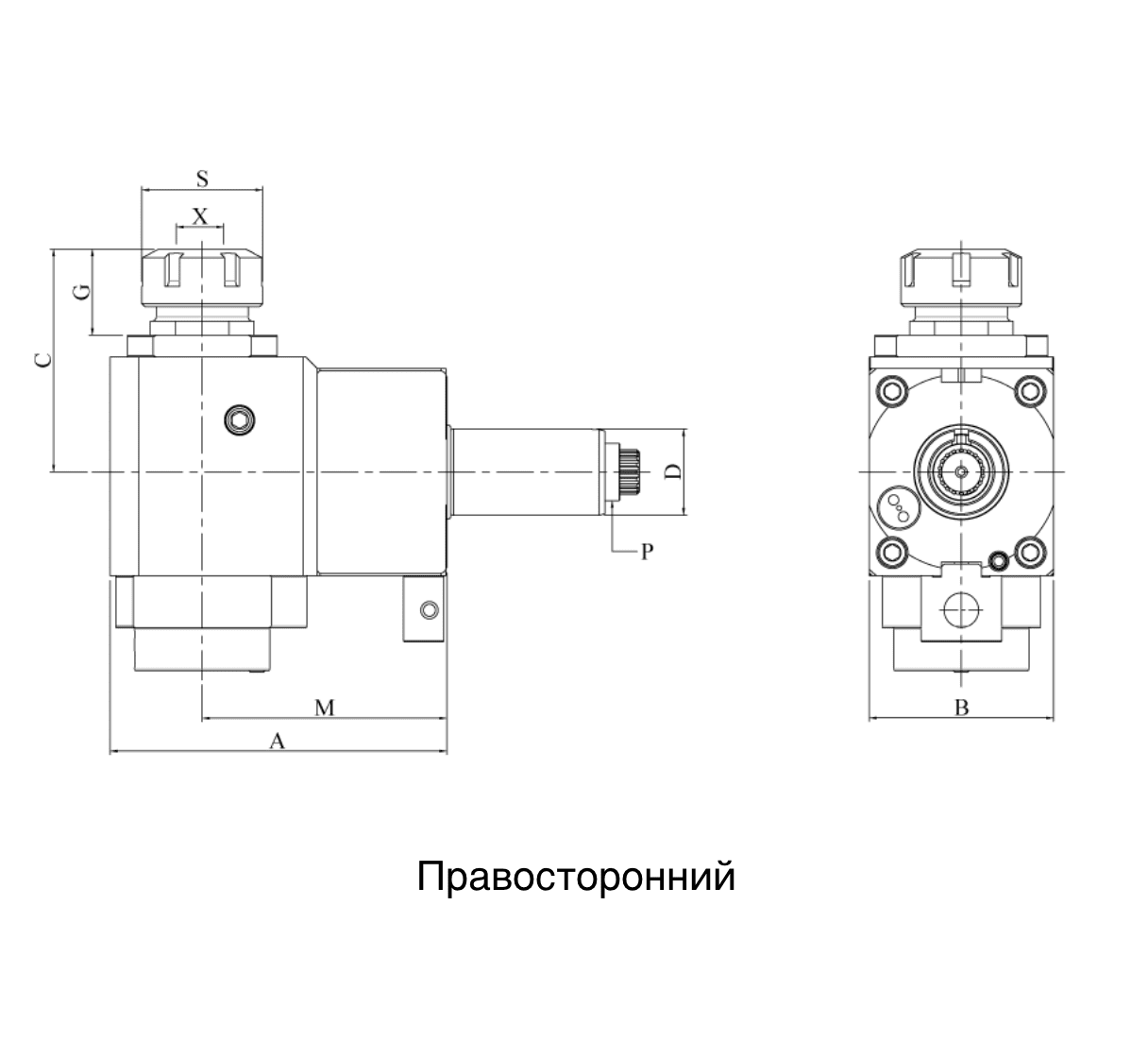 Изображение товара - VDI30-ER25 Радиальный сверлильно-фрезерный приводной блок CWNFR3054802585