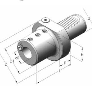 Изображение товара - Дежатель инструмента для сверл E2 30×12, аксиальный