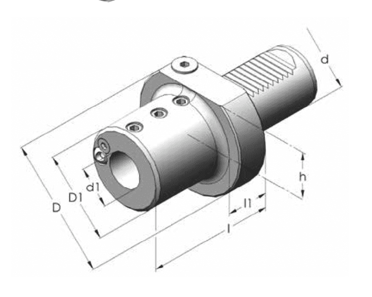 Изображение товара - Дежатель инструмента для сверл E2 30×12, аксиальный