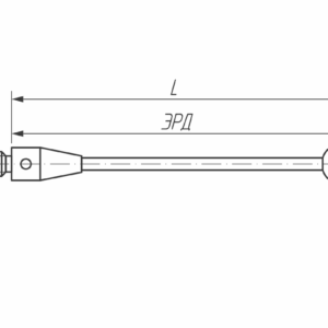 Изображение товара - Щуп прямой М3, сферический наконечник Ø 4 мм, длина 40 мм