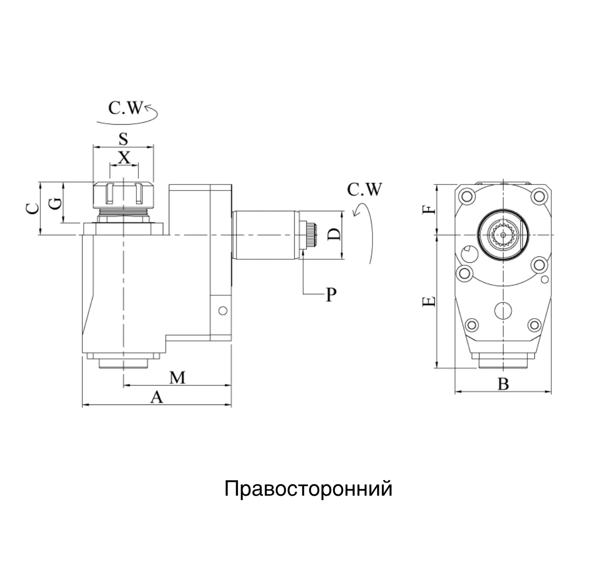 VDI30-ER16 Радиальный резьбонарезной приводной блок TBR2054801665